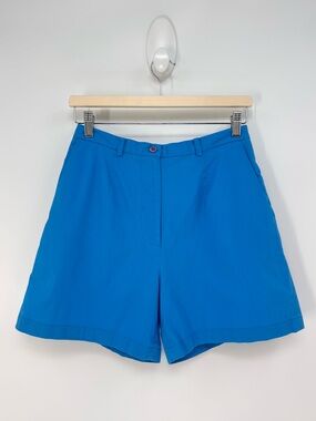 Lilly Pulitzer High-Rise Vibrant Blue Chino Shorts Size 6